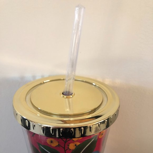 Floral Insulated Straw Tumbler (New and Unused) - Picture 3 of 4